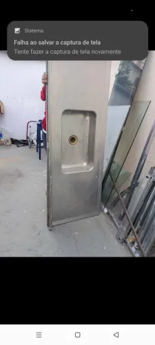 Pia inox compreta comprimento 1.60 largura 57