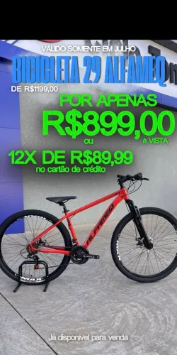 Bicicleta aro 29 alfameq 21v PROMOÇÃO DE JULHO!!!!!!?