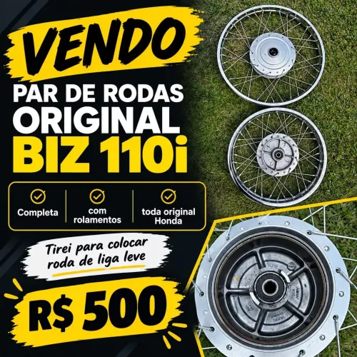 Par de rodas da Honda biz 110i 