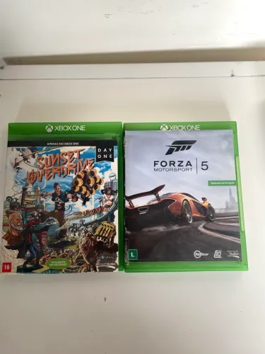 Forza motosport 5 e sunset overdrive xbox one midia fisica