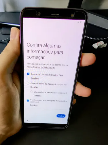 Samsung J8 tela super AMOLED