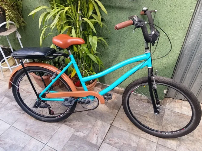 Bicicleta praiana 18 marchas aro 26 aero completa ( parcelo cartão)