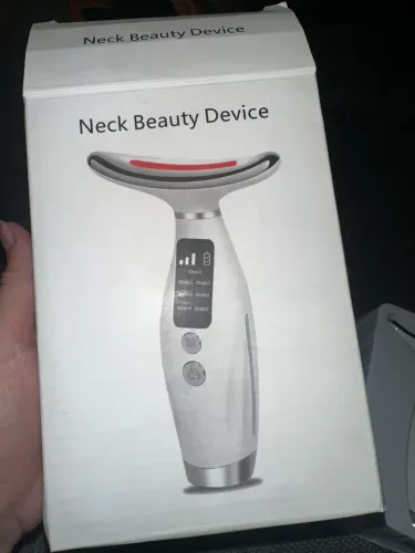 Massageador para pescoço e rosto com 7 LEDS