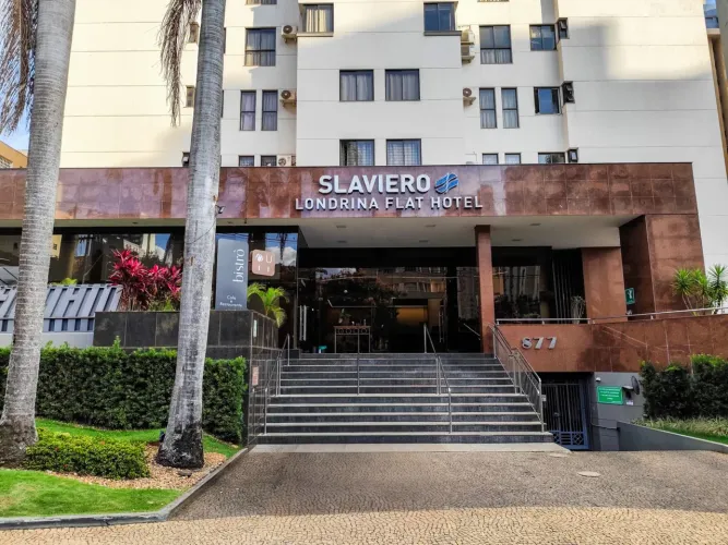Apartamento mobiliado para alugar no Ed Slaviero Londrina Flat hotel região central de Lon