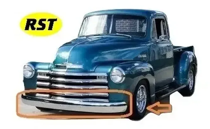 Para-choque Dianteiro Chevrolet 3100 / Boca de Sapo e GMC 47-53 / Boca de Bagre 54-55 Inox