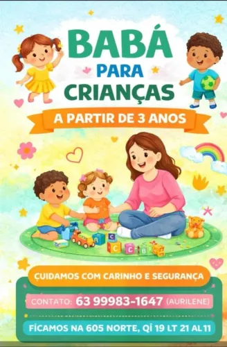 Babá para crianças a partir de 3 anos 