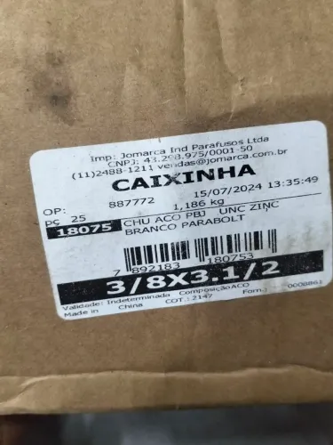 Parabolts novo 5 caixas com 25 e 2 caixas com 50