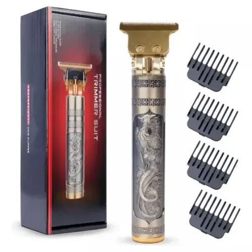 Maquina Acabamento Barba Cabelo Depilação Recarregável Sem Fio Premium