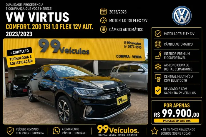Volkswagen Virtus Comfort. 200 TSI 1.0 Flex 12V AUT 2023