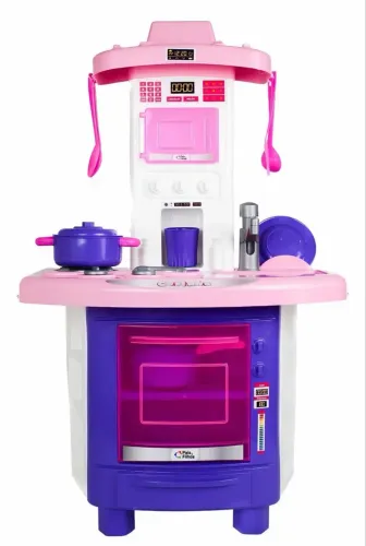Cozinha Infantil Torneira sai água Forninho Panelas