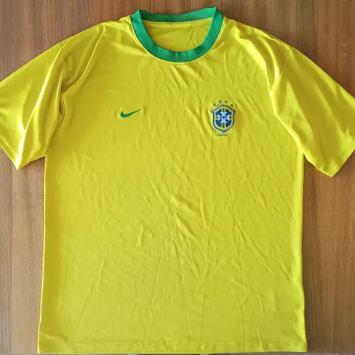 camisa original 2002 seleção brasileira nike cbf amarela tamanho g brasil