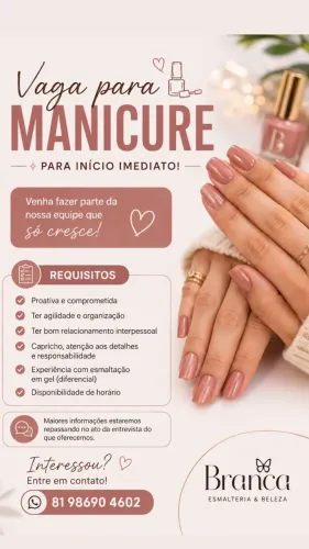 Vaga de Manicure