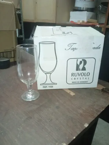 Taça Cristal Nevada Ruvollo cx com 6