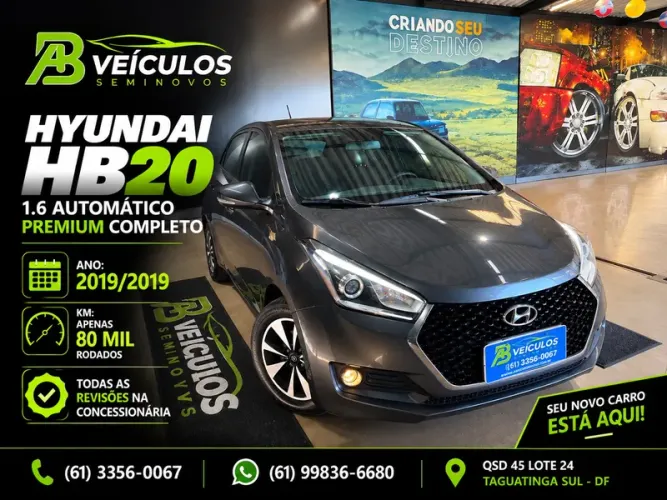 Hyundai HB20 Premium 1.6 Flex 16V Aut. 2019