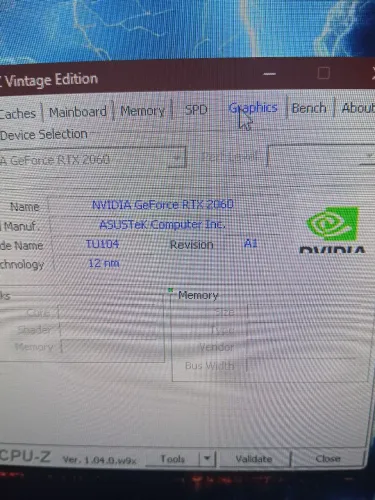 Geforce rtx 2060 Asus 