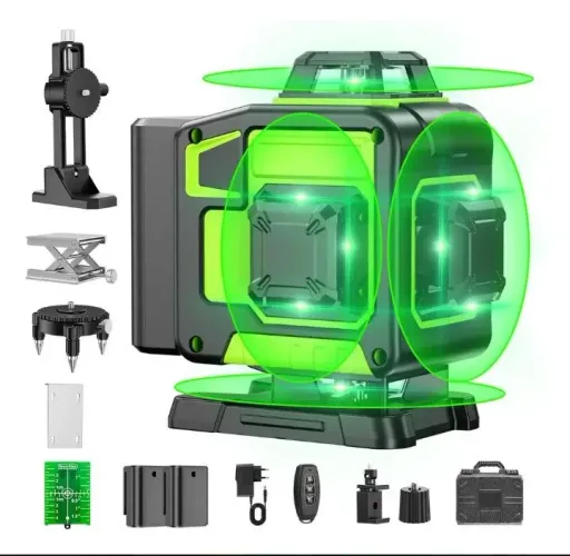 Nível laser de 16 linhas e acessórios, entrego.