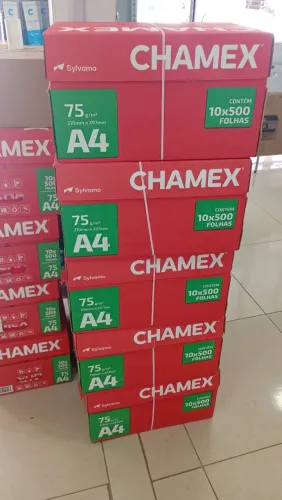 PAPEL CHAMEX A4 CAIXA COM 10 RESMAS 