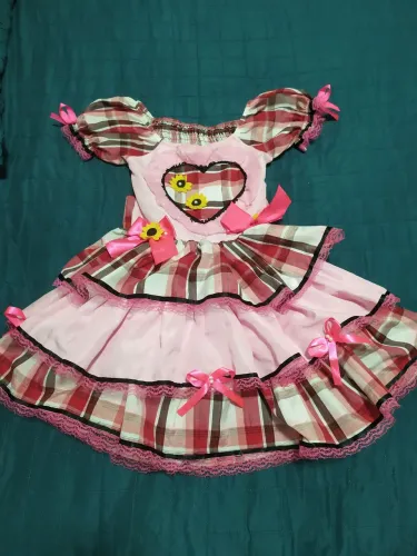 Vestido infantil para festa Junina