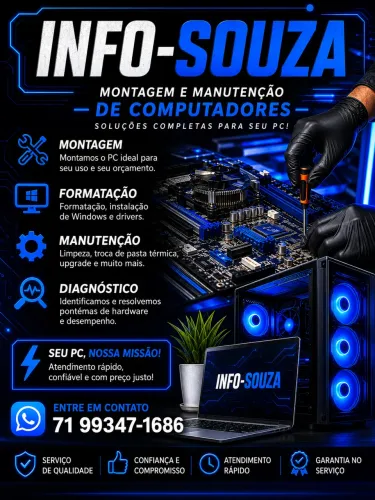 Troco serviços por peças de computador, celular ou etc?