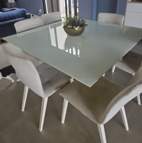 Conjunto de mesa de jantar com 6 cadeiras 