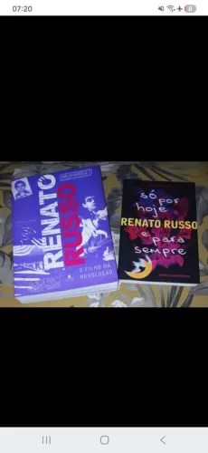 SALDÃO: Livros "Renato Russo: O Filho da Revolução"  e "Só por hoje e para sempre"