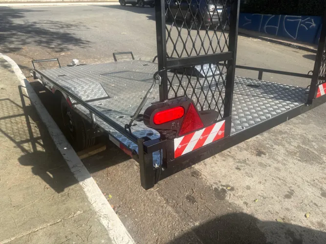 Carretinha Para Utv Cap. 800kg Com 01 Eixo Zero !