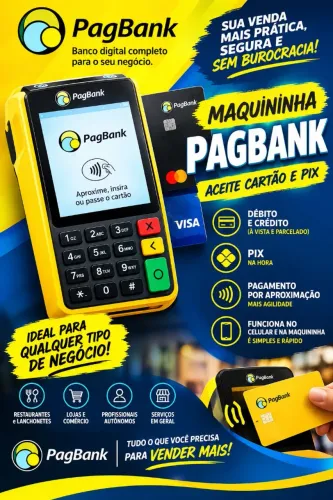 ? MAQUININHA PAGBANK | CARTÃO + PIX | PEÇA A SUA!