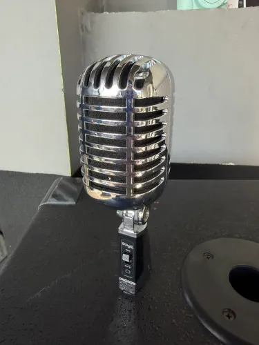 Microfone Stagg Sdmp 40 Cr Dinâmico Cardióide Vintage