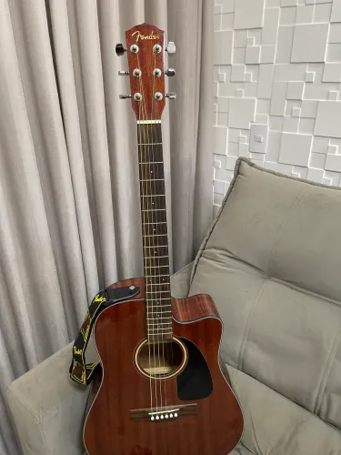 Violão Fender All Mahogany + Case Original Fender - Estado de Zero!