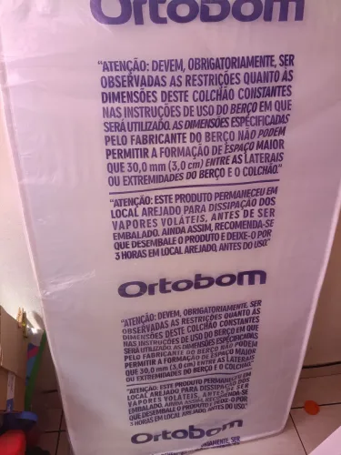 Colchão Ortobom para berço americano:Nunca foi usando