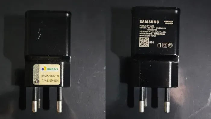 Carregador Samsung 15W tipo A Original, kit 3 unidades sem cabo