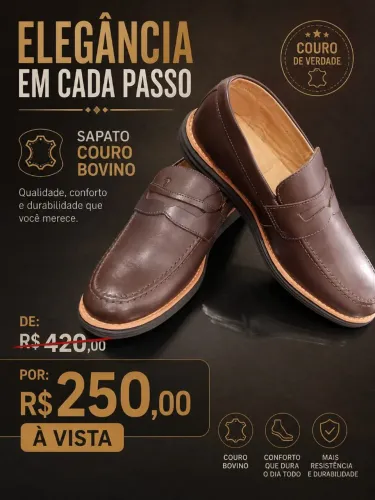 SAPATO COURO SPORT