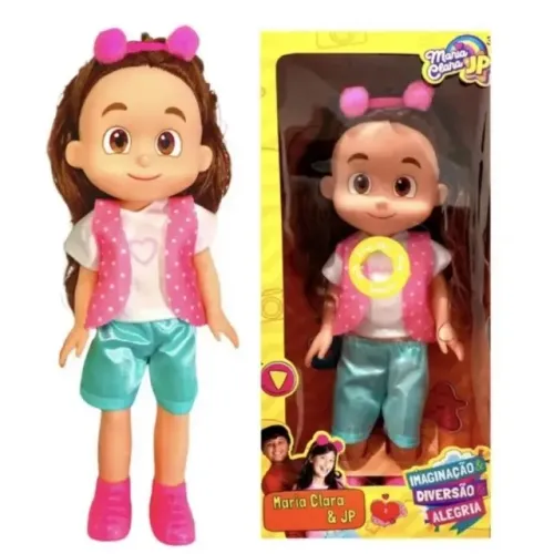 boneco maria clara youtuber musical canta com tiara pompo go-lol9972