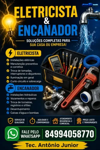 Eletricista e encanador
