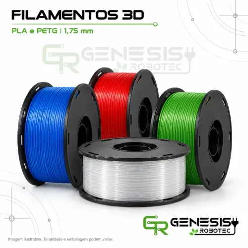 Filamento 3D Kingroon PLA e PETG 1,75 mm - Cores variadas