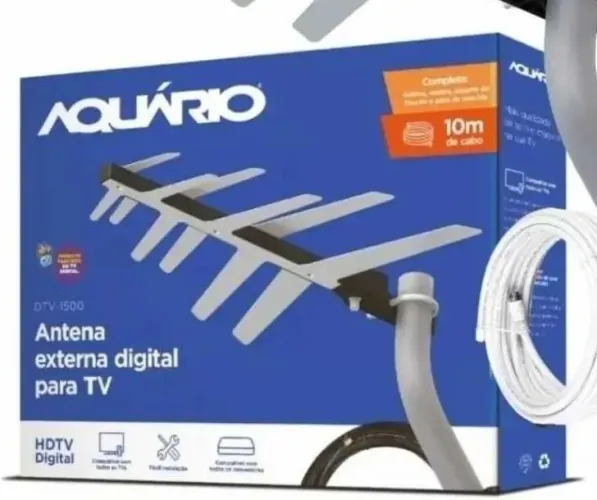 antena aquário com 10 metros de fio