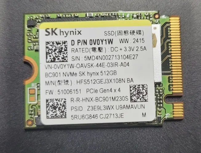 SSD NVMe SK Hynnix 512gb L:4700Mb/s G:4200Mb/s