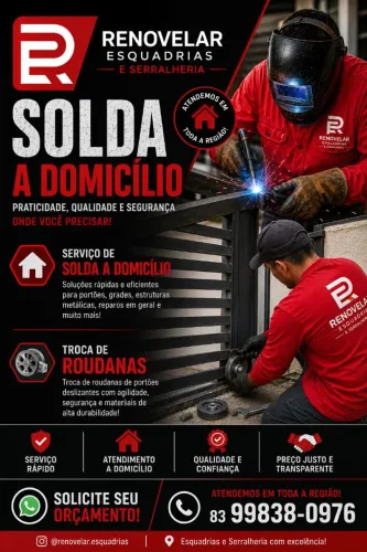 Serviços de solda a domicílio 