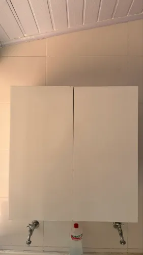 Armário Aéreo Branco 2 Portas com Prateleira