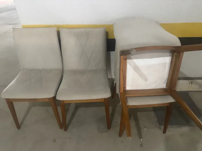 Cadeiras novas ! Vendo somente as 4 juntas