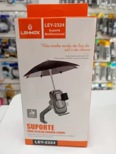 Mini Guarda-Chuva p/ Suporte de Celular  - Novo - Loja Ditudo Tech & Veriedades