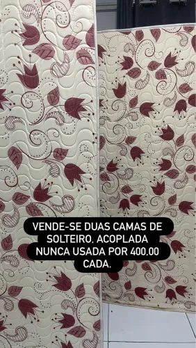 Cama box de solteiro acoplada