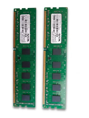 Memória RAM AFOX DDR3 4GB 1333MHz PC3-10600 Desktop - Kit com 2 Unidades (8GB Total)