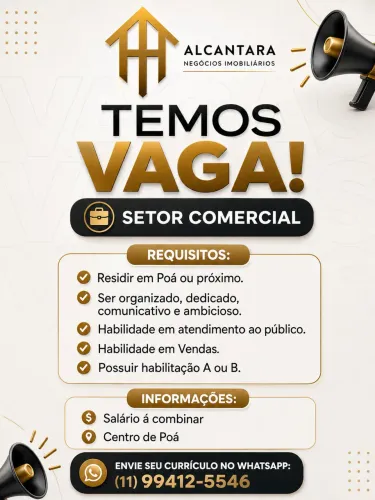 Vaga setor comercial imobiliária