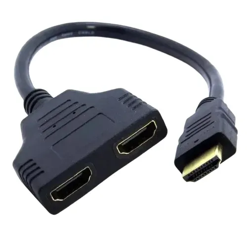 CABO ADAPTADOR DIVISOR HDMI SPLITTER Y 1 ENTRADA P/ 2 SAÍDAS SWITCH VÍDEO 1 X 2
