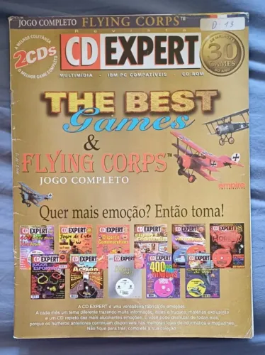Revista PC - CD Expert - Best Games - Flying Corps, Sonic, Tomb Raider 2, X-Men