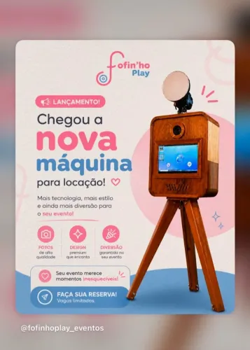 Cabine de fotos retrô