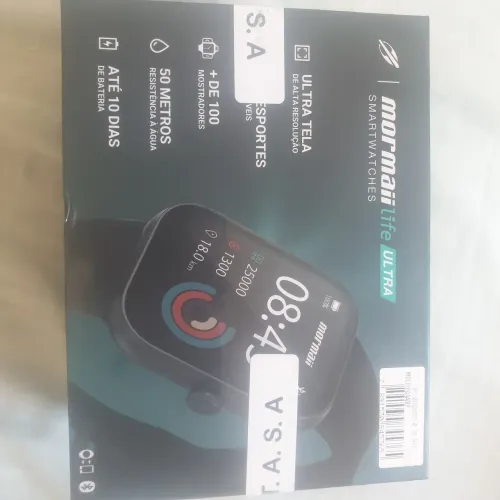 Smartwatch Mormaii Life, tela ampla, conexão Bluetooth 