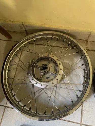 Rodas raio inox completa com bengala e sistema de freio