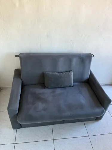 Sofá cama com baú
